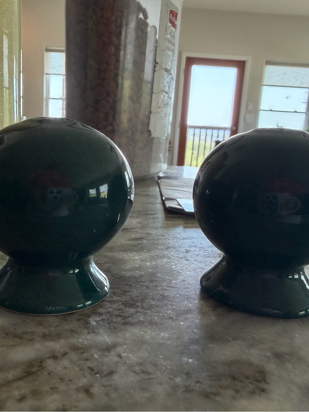 Fiesta Ceramic Deep Teal Salt and Pepper Shakers